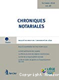 Chroniques notariales vol. 68