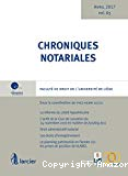 Chroniques notariales vol. 65