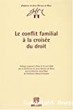 Le Conflit familial à la croisée du droit : colloque organisé à Mons le 23 avril 2004 par la Conférence du Jeune barreau de Mons