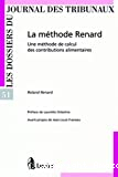 La Méthode Renard : une méthode de calcul des contributions alimentaires