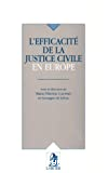 L'Efficacité de la justice civile en Europe